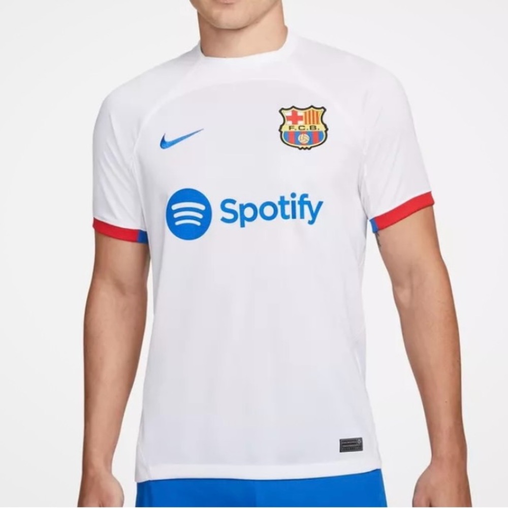 NIKE FC BARCELONA STADIUM AWAY SOCCER JERSEY Size M